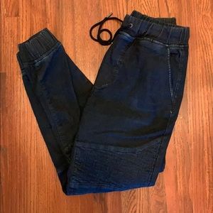 Guess Dark Blue Jean Joggers Men’s